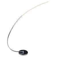 Stehlampe Loop Line Chromfarben Gebogen - Chromfarben, Design, Metall (25/150cm) - Näve
