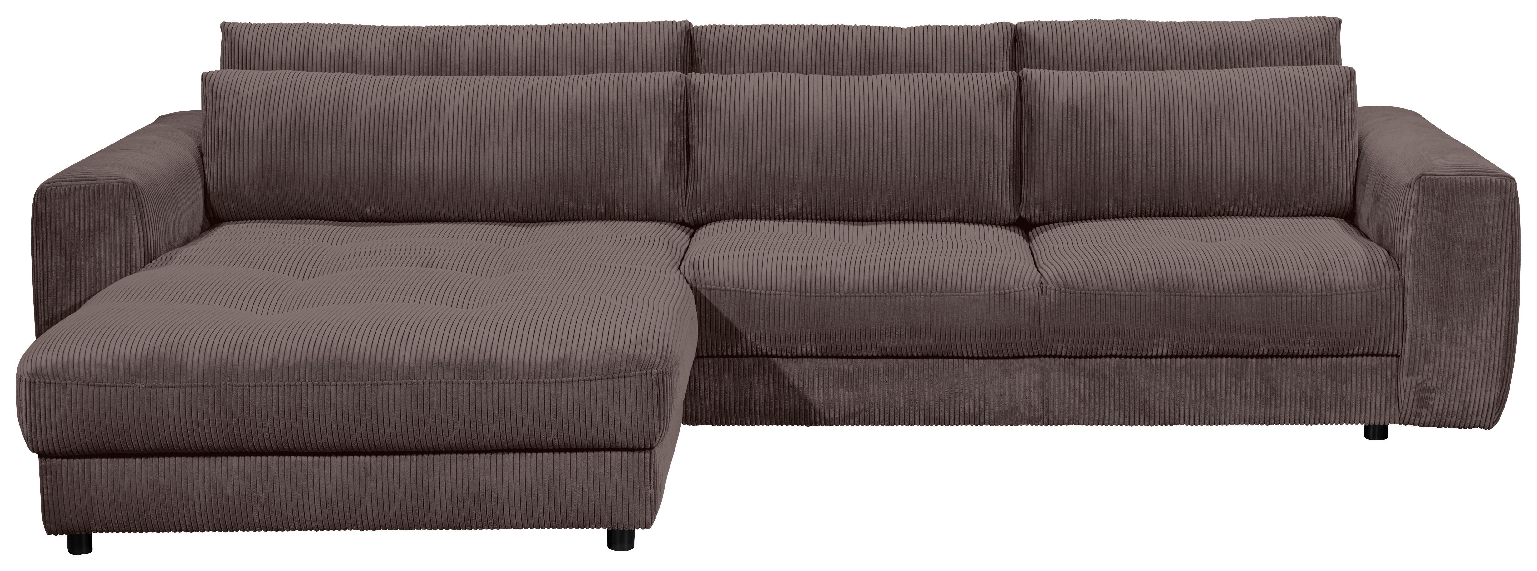 Ecksofa Barura 2s. Urc Mokka S: 194/333 cm - Schwarz/Mokka, KONVENTIONELL, Holzwerkstoff/Textil (194/333cm) - MID.YOU