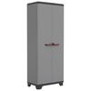 Mehrzweckschrank Stilo Tall Grau/Rot/Schwarz BxH: 68x173cm - Rot/Schwarz, Design, Kunststoff (68/173/39cm) - Keter