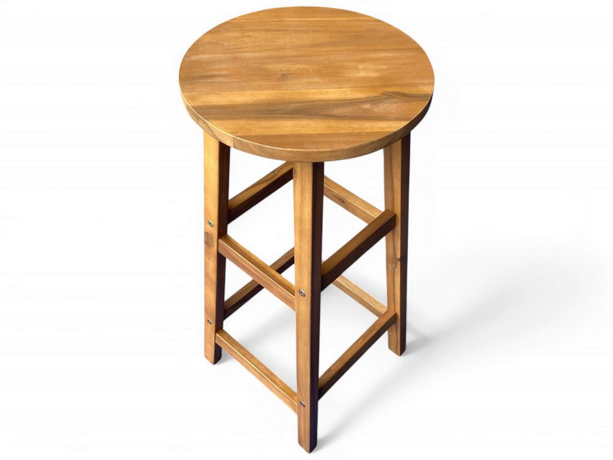 Barhocker-Set aus Akazie ca. 34x34x76 cm - Akaziefarben, Basics, Holz (34/34/76cm)