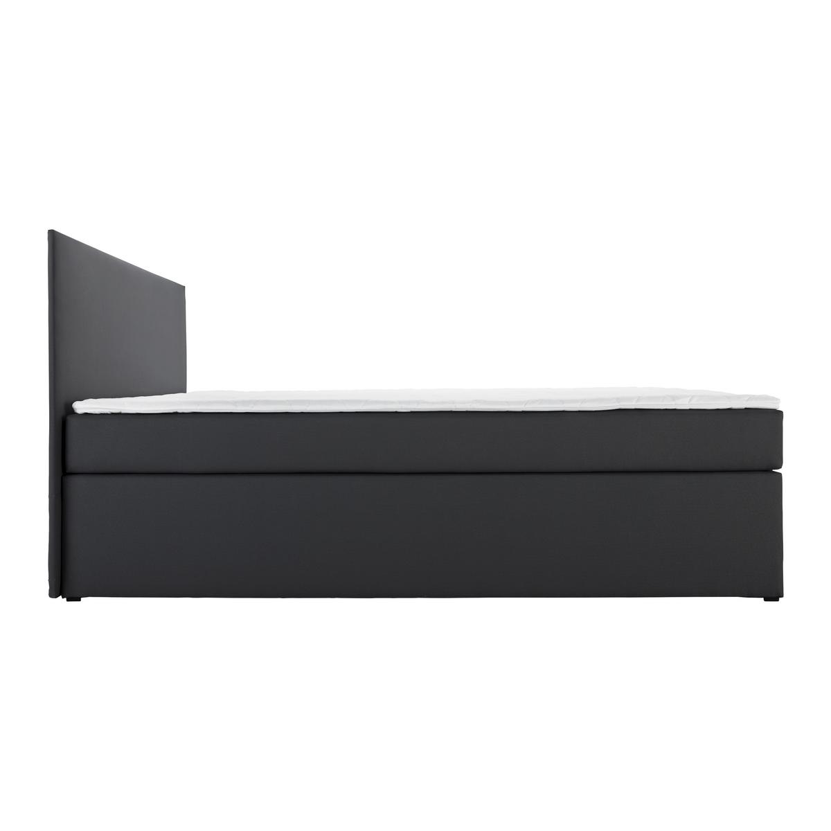 Boxspringová posteľ LUCY 180x200, tmavosivá - tmavosivá, Modern, drevo/kompozitné drevo (180/200cm) - Bessagi Home