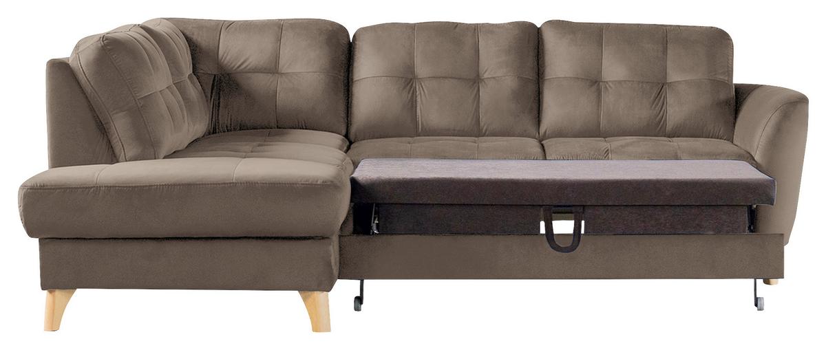 Ecksofa Nordic, Beige S: 190x236 cm - Beige/Buchefarben, Design, Textil (190/236cm) - Livetastic