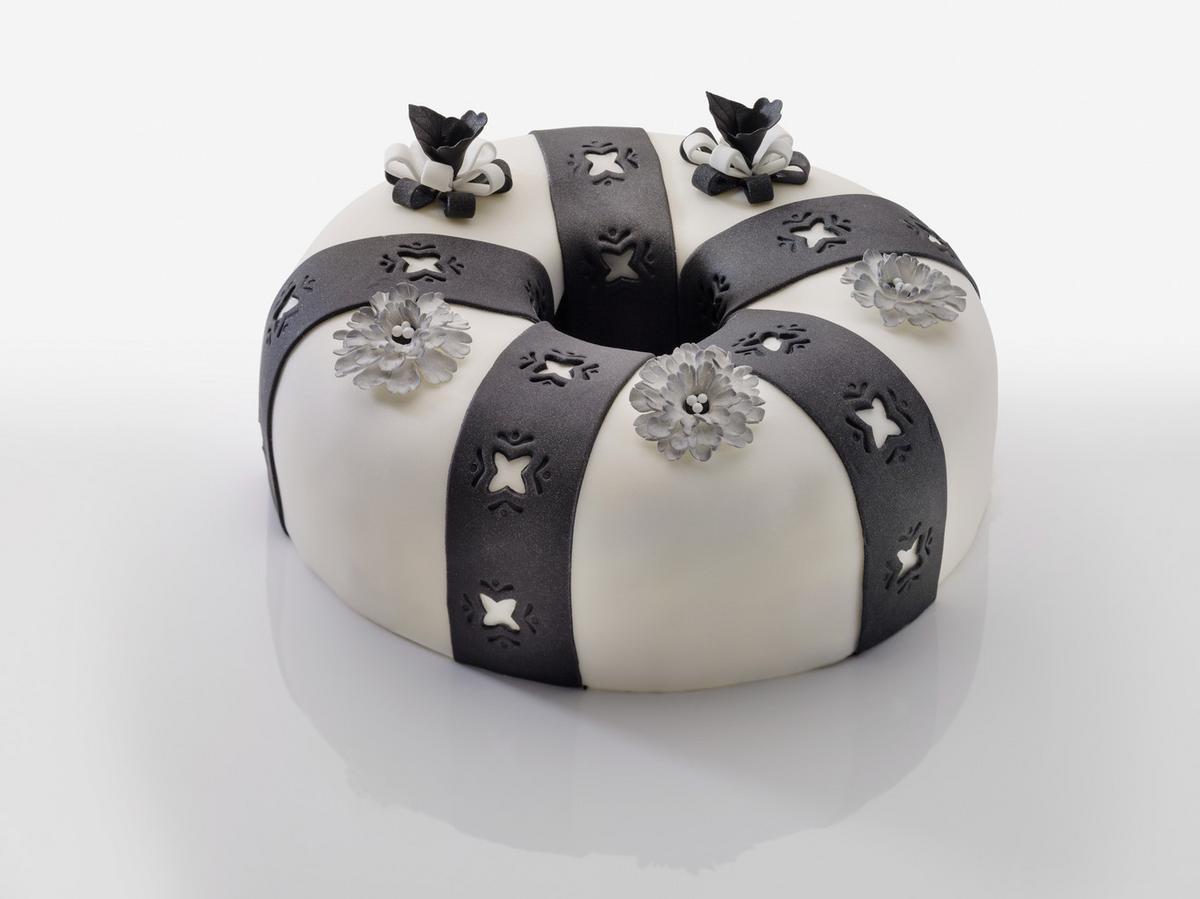 Springform Creme Noir Rund D/h: Ca. 26/7 Cm Stahl - Anthrazit/Creme, Metall (26/7cm) - Zenker