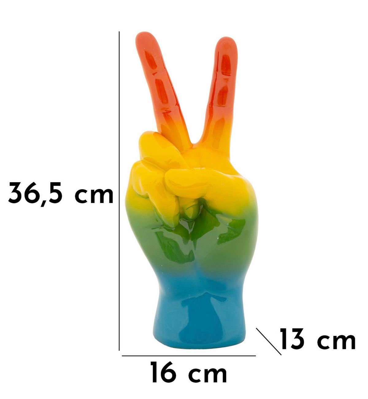 Skulptur Kunststoff, Multicolor - Basics, Kunststoff (16/36.5/13cm)