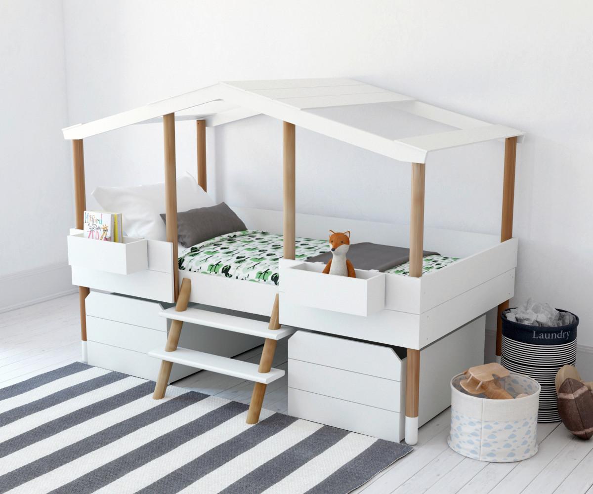BETTSCHUBKASTEN Weiß B: 58cm - Weiß, Design, Holzwerkstoff (58/40/90cm) - Livetastic