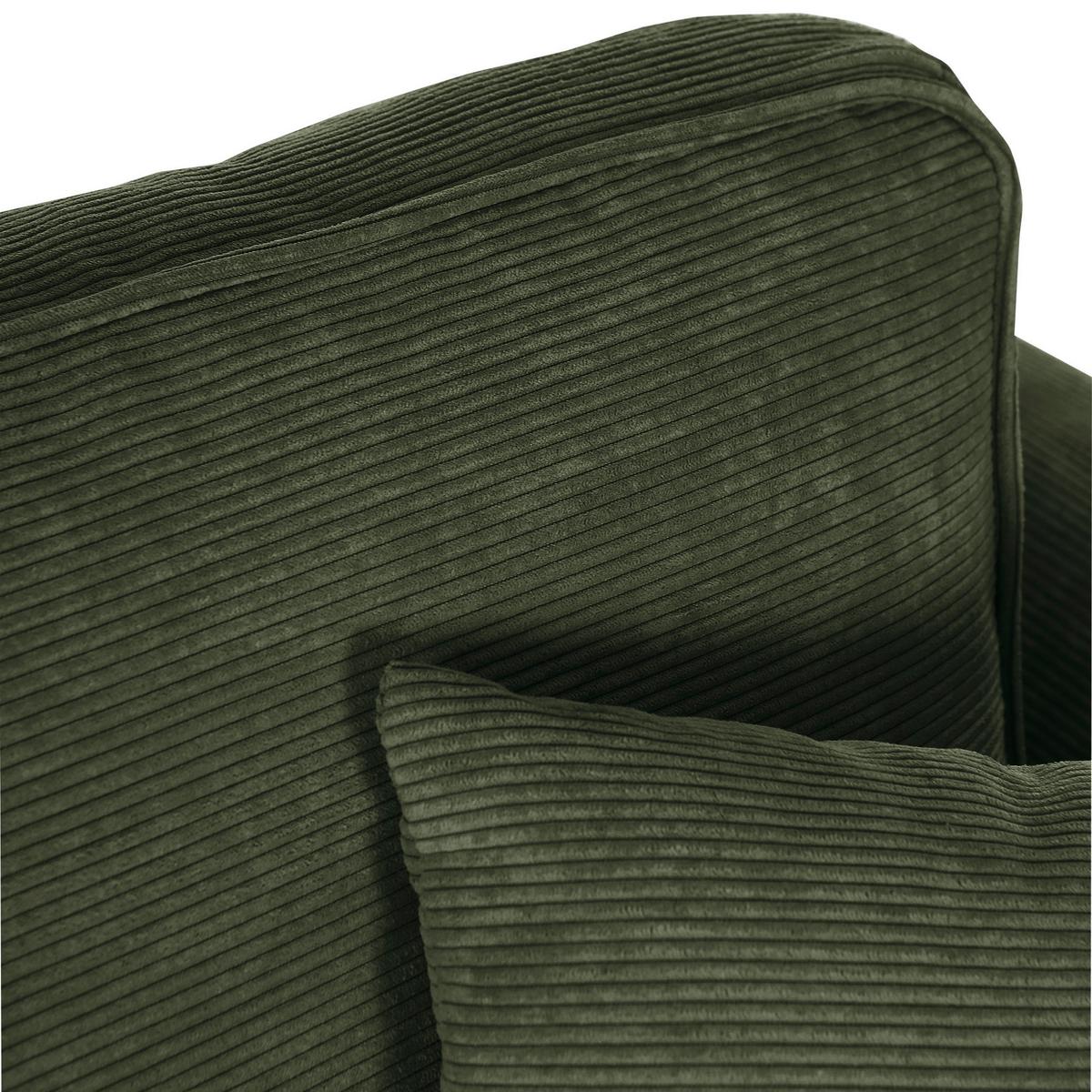 Bigsofa Rimini, Grün B: 240 cm - Buchefarben/Grün, Design, Textil (240/63/90cm) - MID.YOU