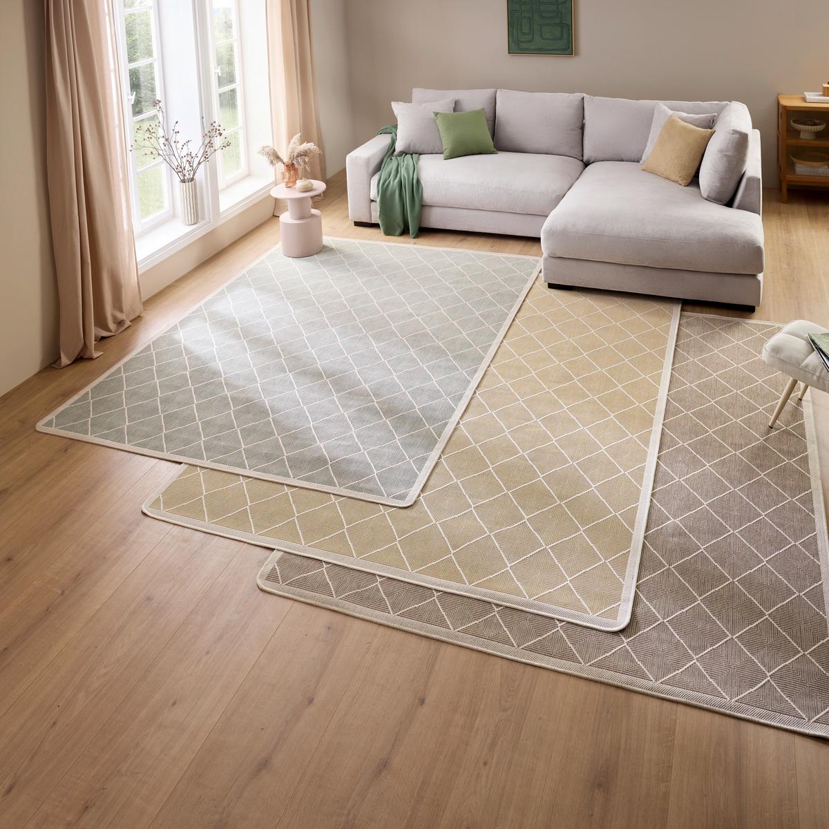 KOBEREC TKANÝ NA PLOCHO FJORA - šedohnědá, Moderní, textil (200/250cm) - Mömax