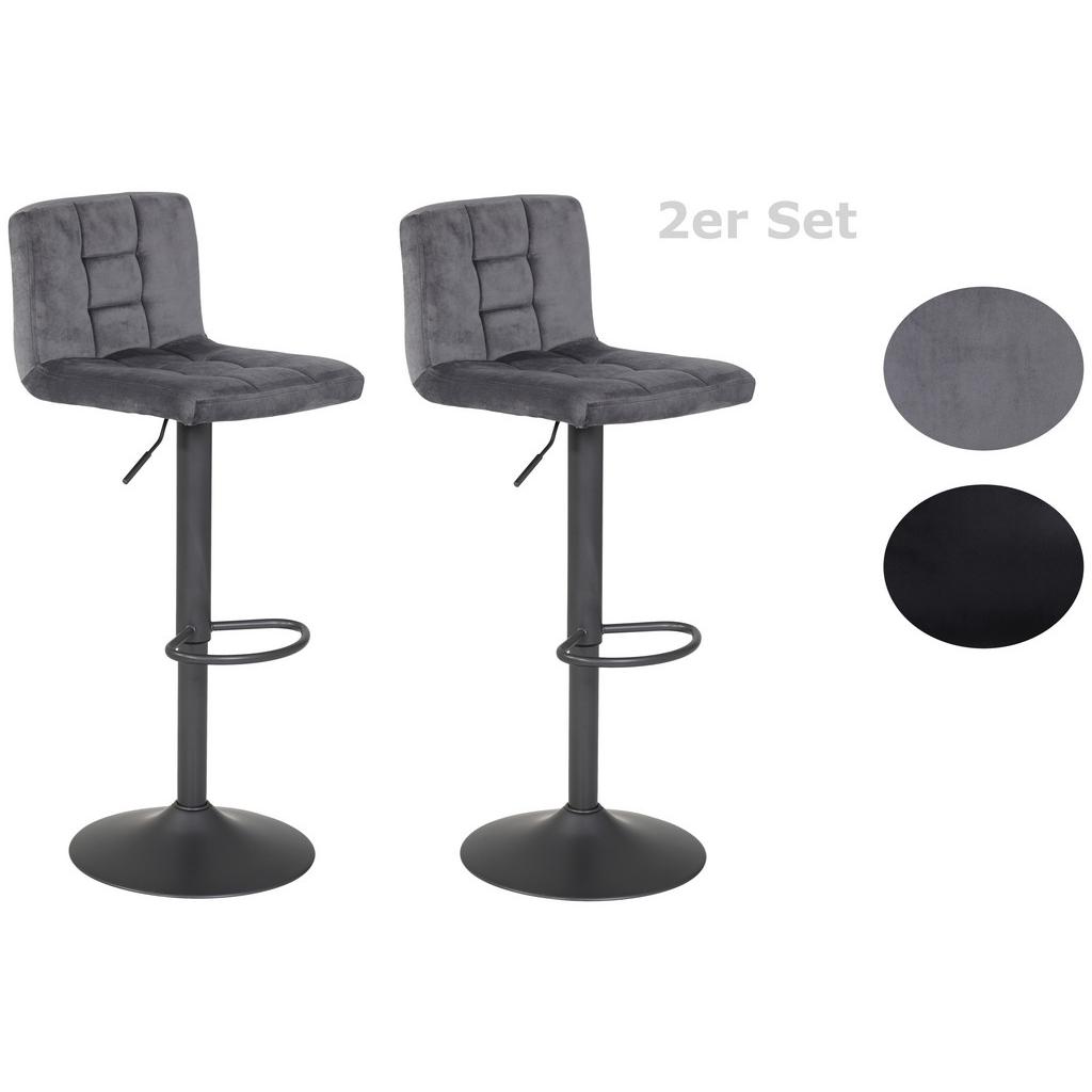 Barhocker-Set höhenverstellbar Amanda Grau