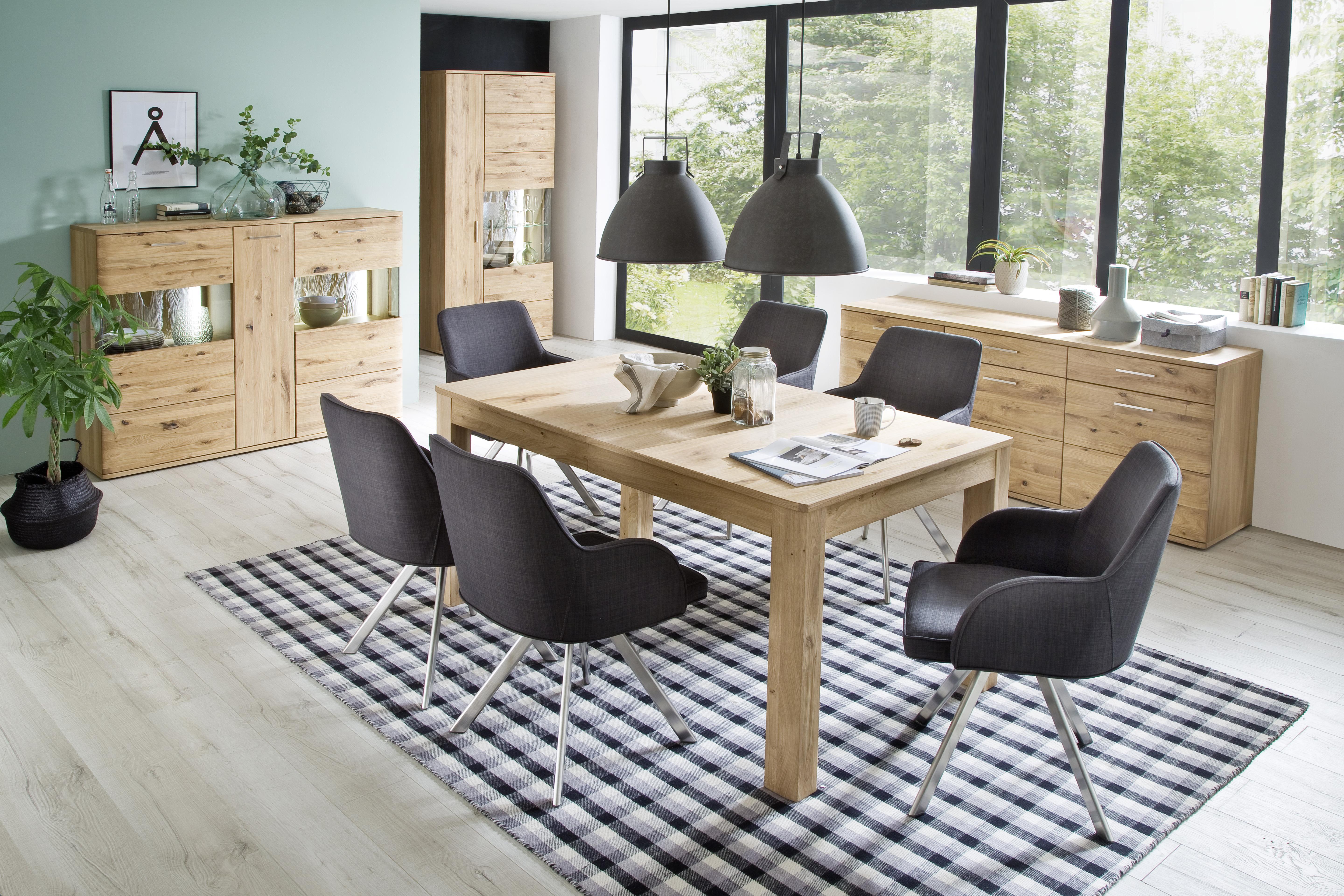 Esstisch Santori 160-260x90 cm Eichefarben - Eichefarben, Design, Holz/Holzwerkstoff (160-260/90/77cm) - Livetastic