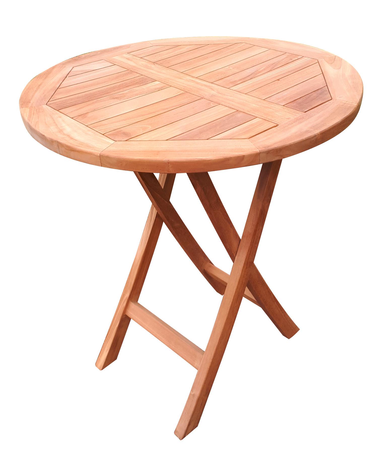 Gartentisch Klappbar Woodie, aus Teakholz L 70 cm - Teakfarben, Basics, Holz (70/70/75cm) - Gardenson