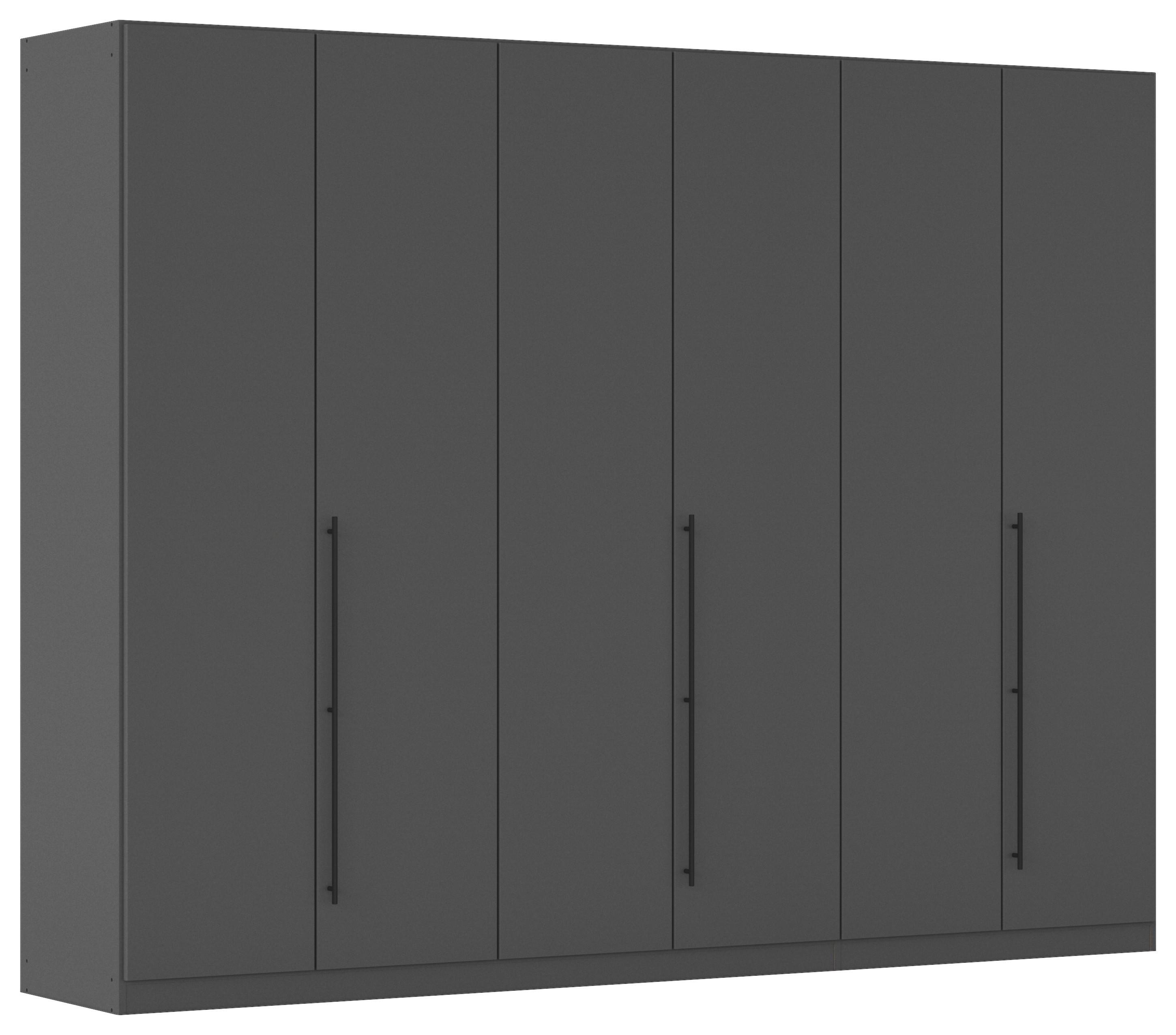 Kleiderschrank Safari B: 271 cm - Grau, KONVENTIONELL, Holzwerkstoff (271/229/54cm)