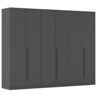 Kleiderschrank Safari B: 271 cm - Grau, KONVENTIONELL, Holzwerkstoff (271/229/54cm)