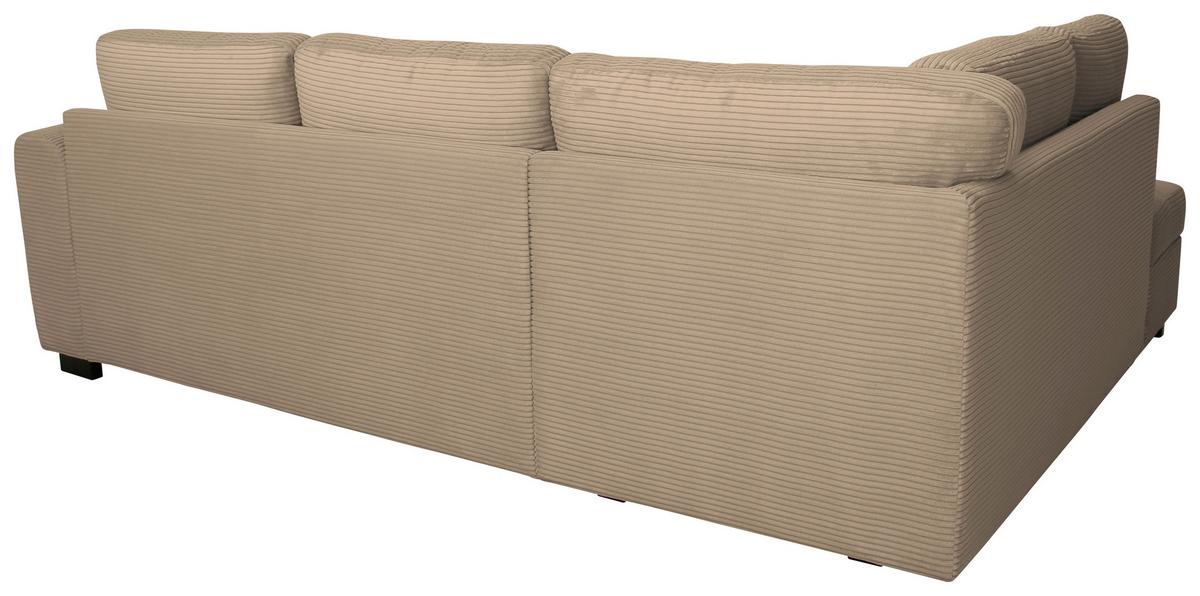 Ecksofa John Karamell S: 178x239 Cm - Karamell/Schwarz, Trend, Textil (178/239cm)