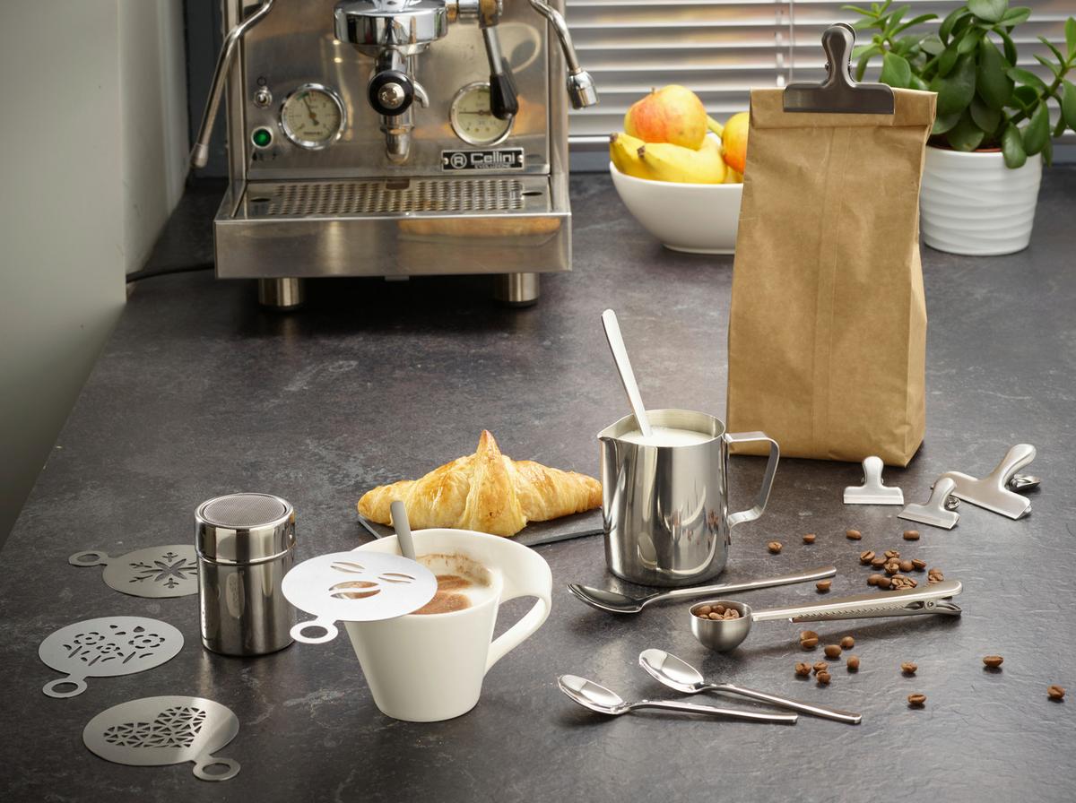 Kaffeeset Echtwerk Kaffeezubehör-Set - Silberfarben, Design, Metall (10,5cm) - Echtwerk