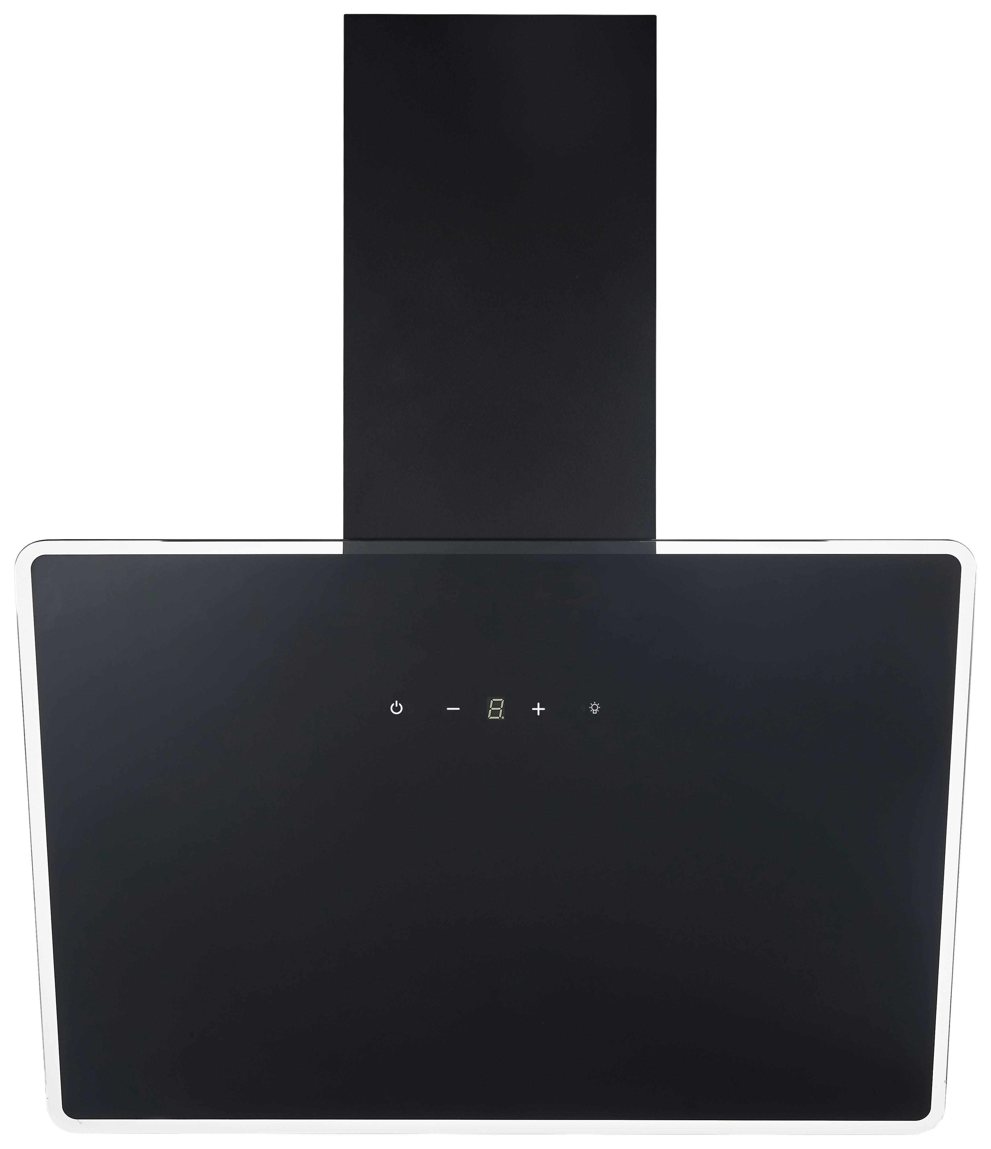 Dunstabzugshaube Respekta BxH 59,5x74,8-109 cm - Schwarz, Trend, Glas/Metall (59,5/74,8–109,5/38,5cm) - Respekta