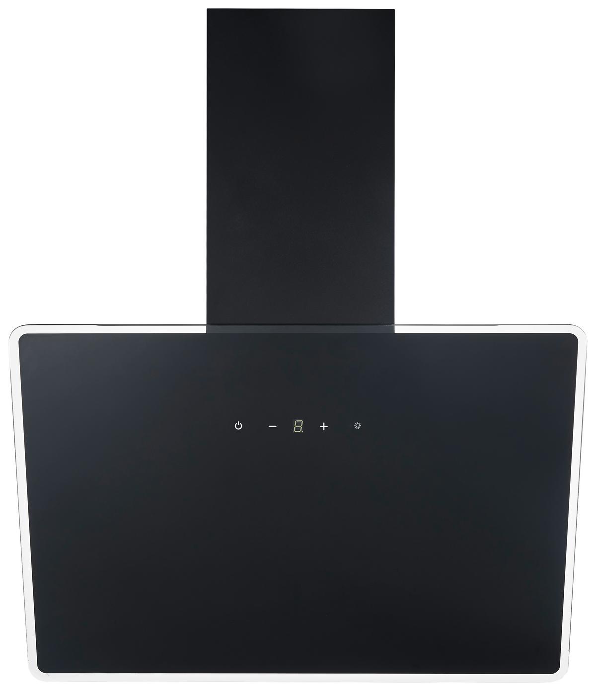 Dunstabzugshaube Respekta BxH 59,5x74,8-109 cm - Schwarz, Trend, Glas/Metall (59,5/74,8–109,5/38,5cm) - Respekta