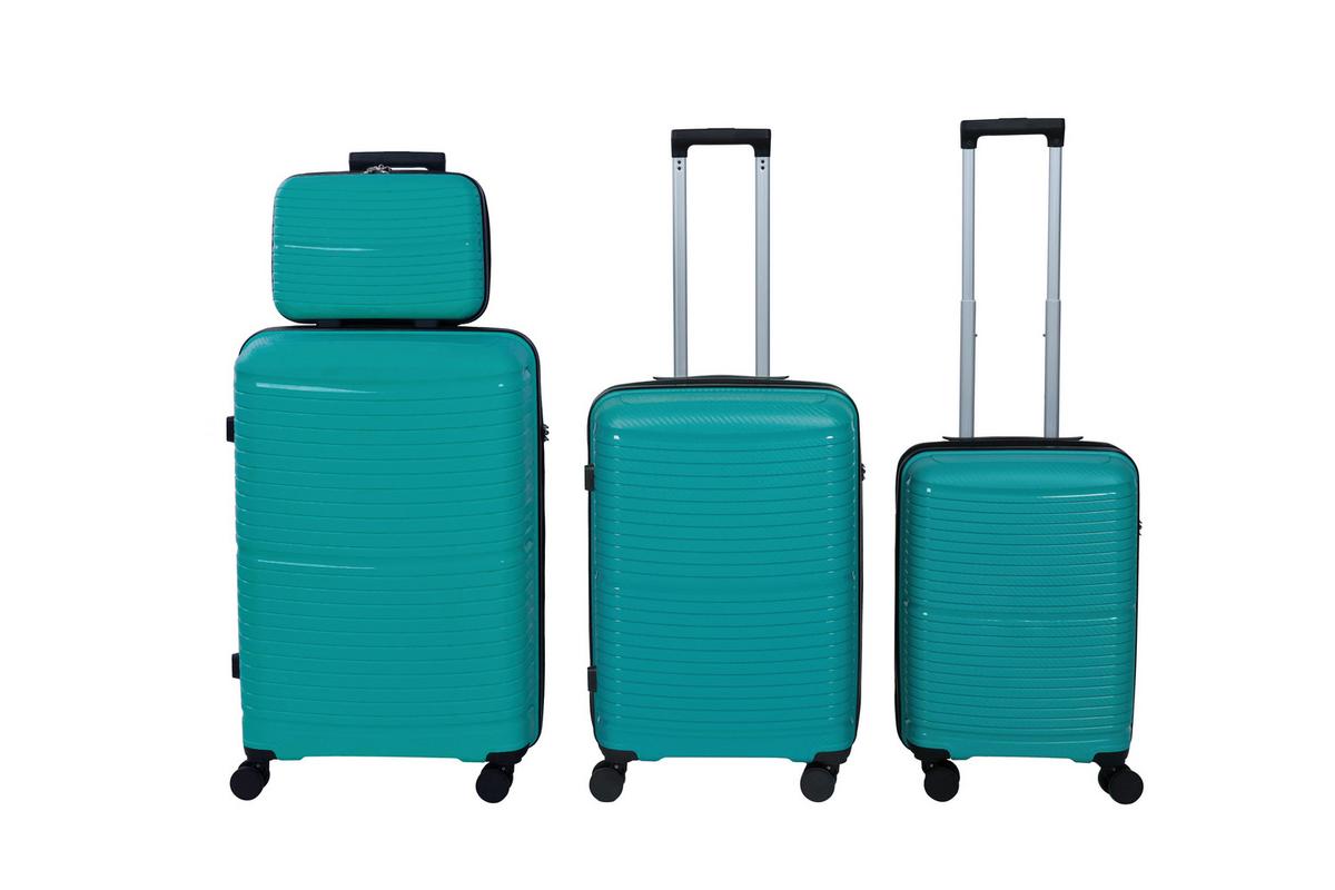 Reisekofferset Erika - Blau, KONVENTIONELL, Kunststoff/Textil - Luca Bessoni