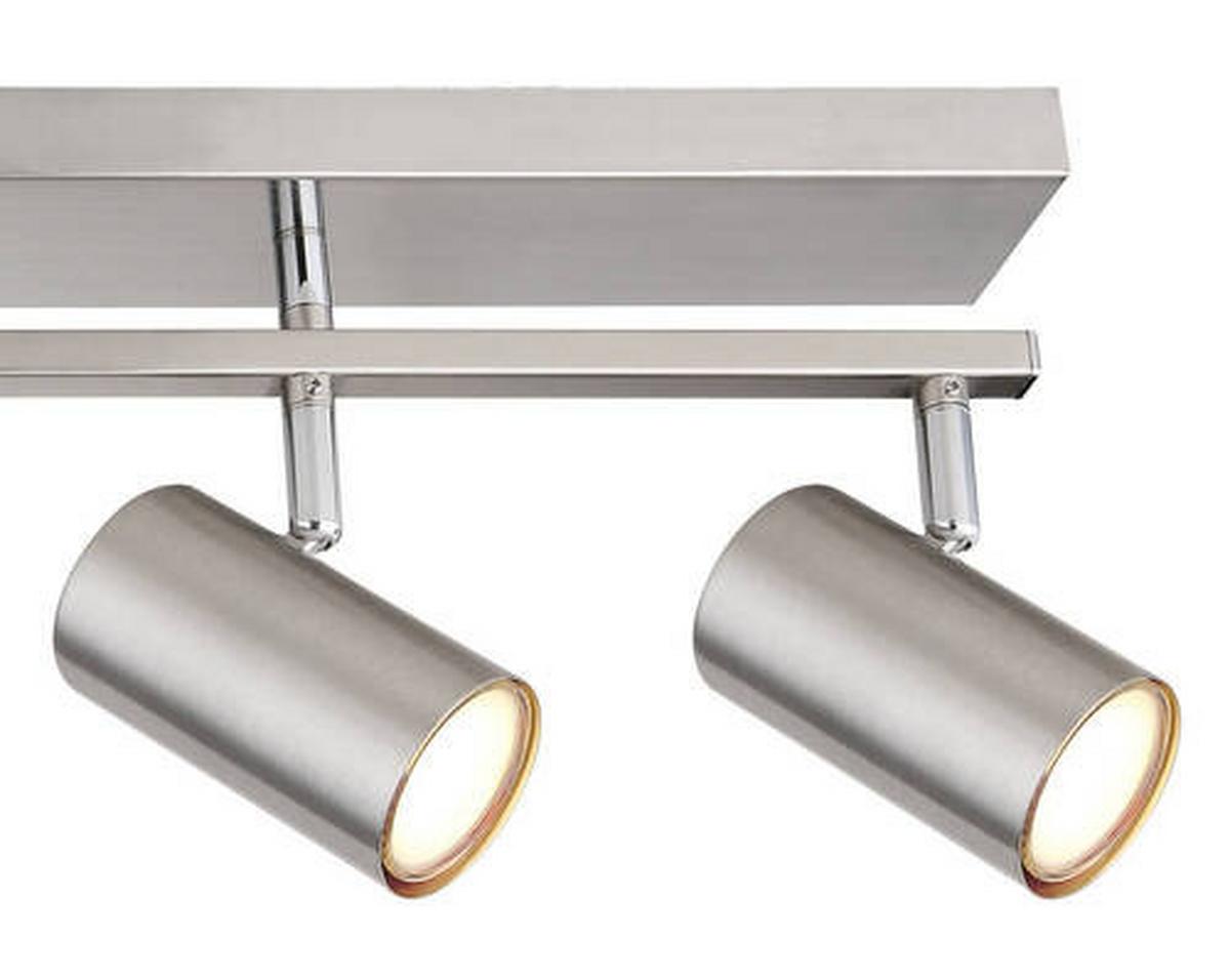 Strahler 5-Flammig verstellbar L: 70 cm - Chromfarben, Design, Metall (70/35/17cm) - Globo