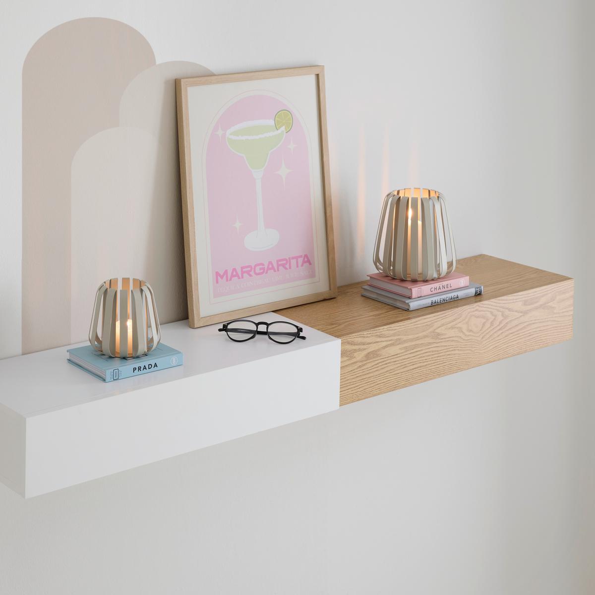 NÁSTĚNNÁ KONZOLA NOAH -TREND- - přírodní barvy, Moderní, kompozitní dřevo (60/12/22cm) - Mömax