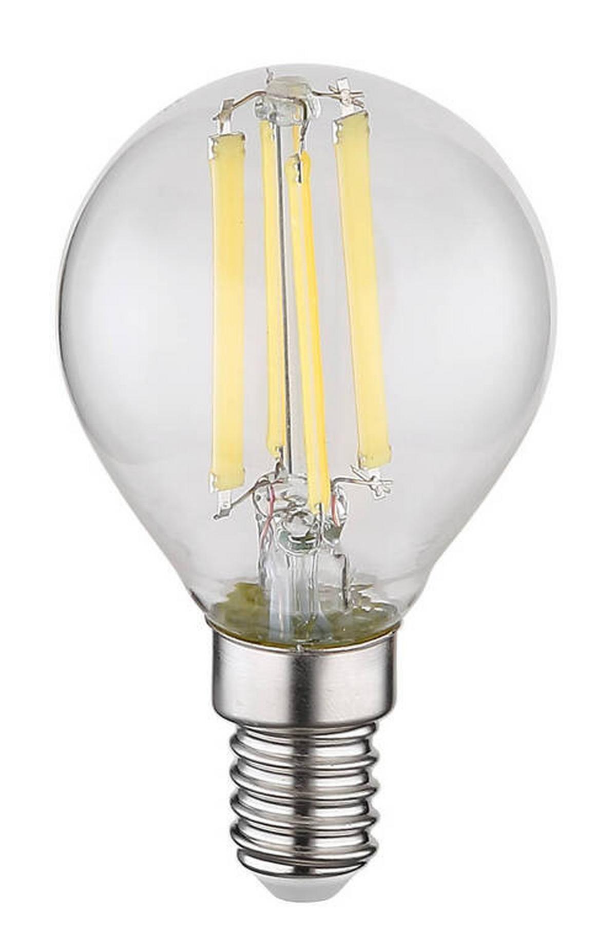 LED žárovka 6 Watt, E14 - čiré, kov/sklo (4,5/7,8cm) - Globo