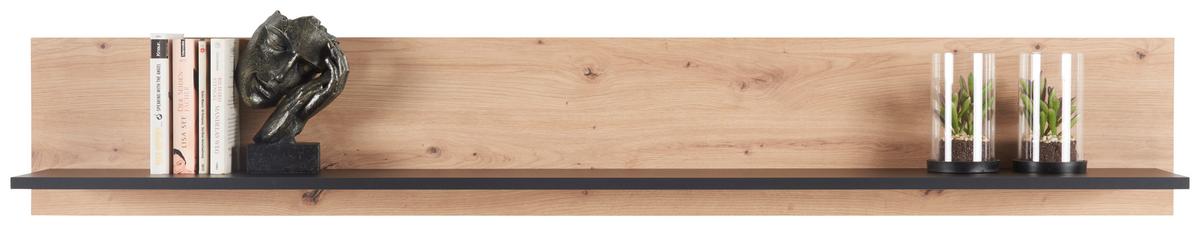 Falipolc Nature Natp 02 - tölgyfa színű, Konventionell, faalapú anyag (160/25/21,6cm)