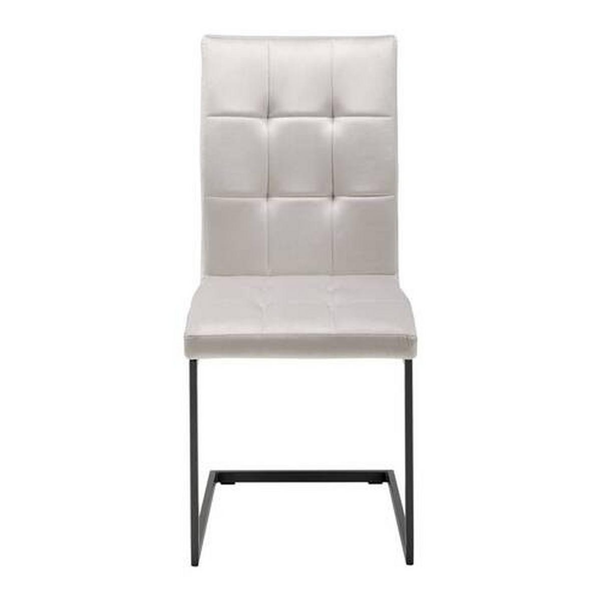 Dvojdielna sada stoličiek MELA svetlosivá - svetlosivá, Modern, kov/textil (44/95/60cm) - PBJ