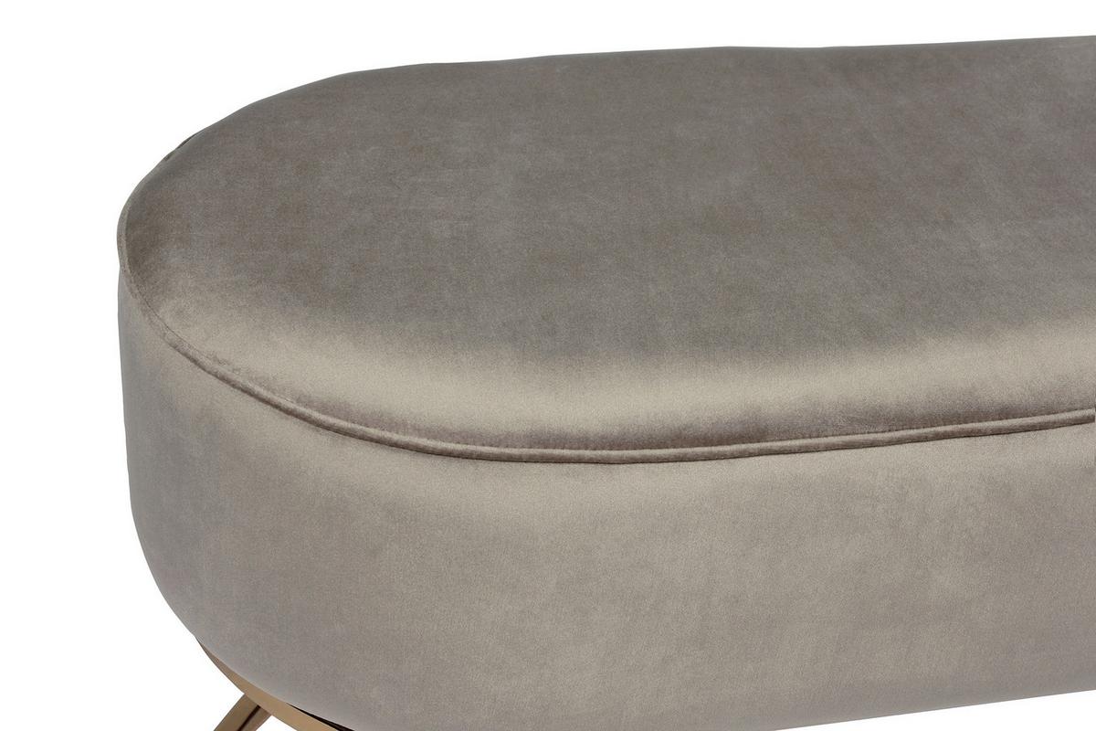 LAVICA PERA TAUPE / GOLD - sivohnedá/zlatá, Design, kov/drevo (105/41/40cm) - MID.YOU