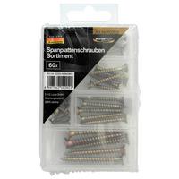 Spanplattenschrauben Metall Diverse Größen 60 Stk. - KONVENTIONELL, Metall