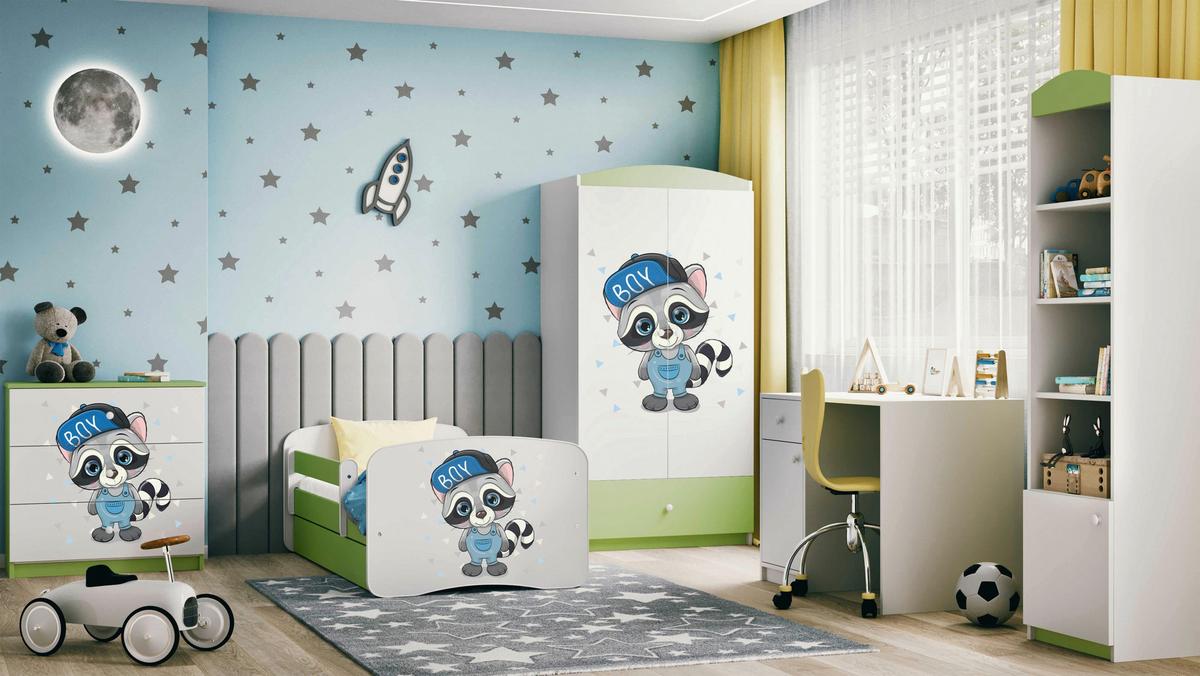 Kinder-/Juniorbett Babydreams inkl. Matratze 80x160 - Birkefarben/Weiß, MODERN, Holz/Holzwerkstoff (80/160cm) - MID.YOU
