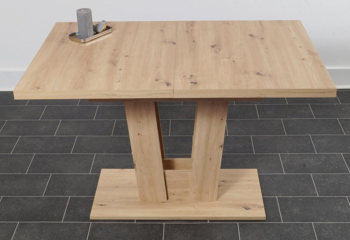 Esstisch Varese Eiche Artisan L: 120 cm - Eiche Artisan, KONVENTIONELL, Holzwerkstoff (120/80/76cm) - MID.YOU