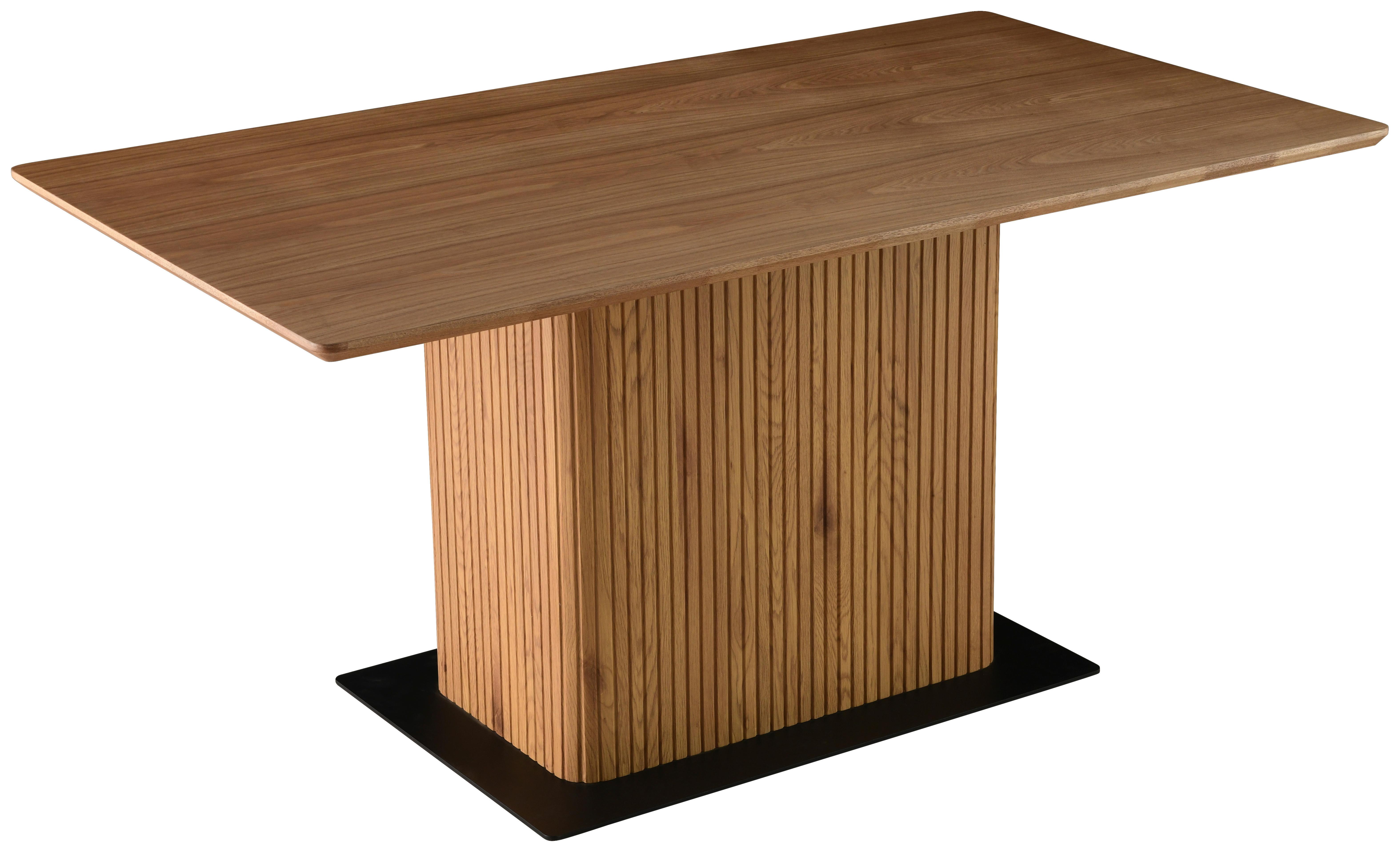 Esstisch Joe - Walnussfarben/Schwarz, LIFESTYLE, Holz/Holzwerkstoff (160/75/90cm) - MID.YOU