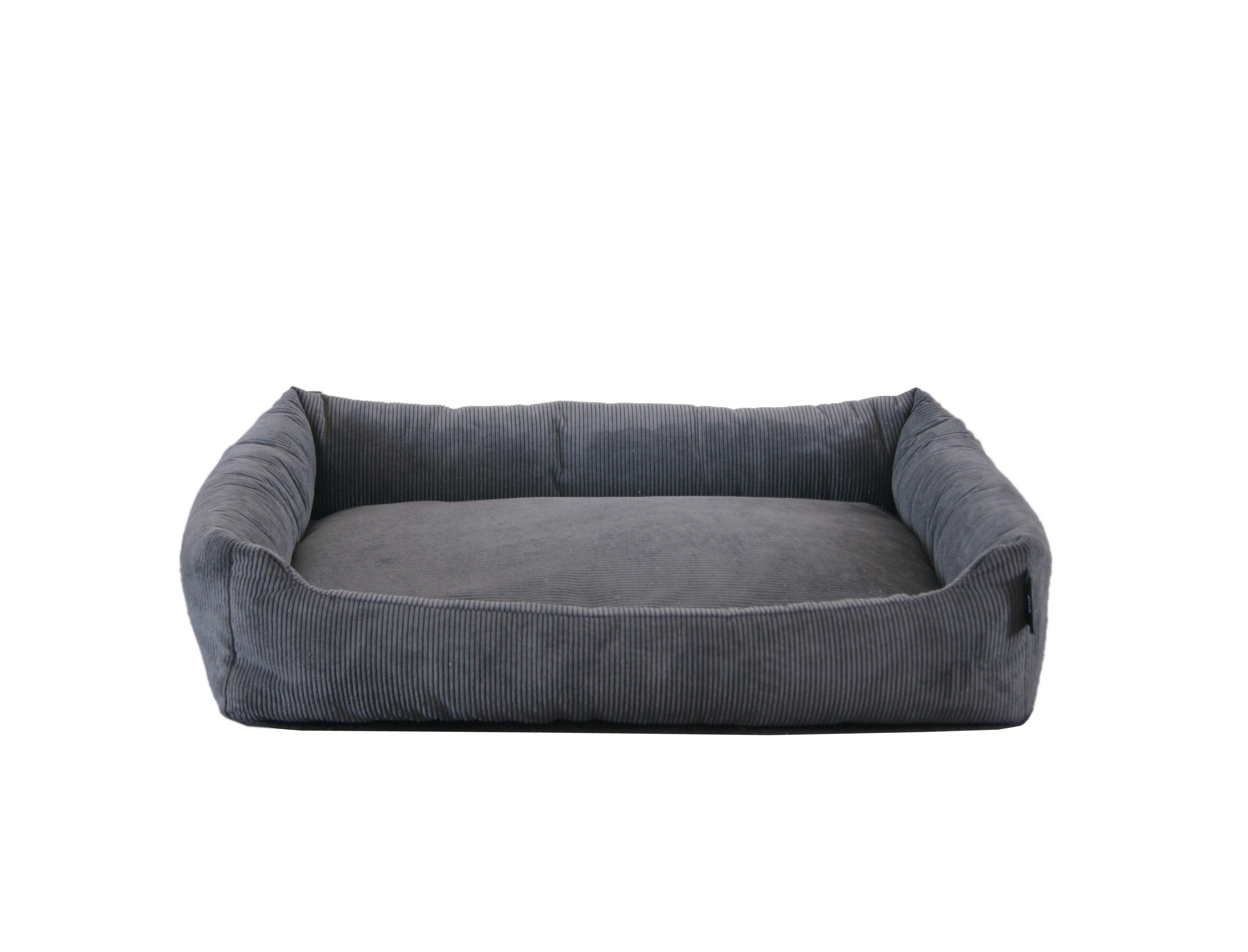 Hundebett Milow Anthrazit L: 70 cm - Anthrazit, KONVENTIONELL, Textil (70/49/15cm)
