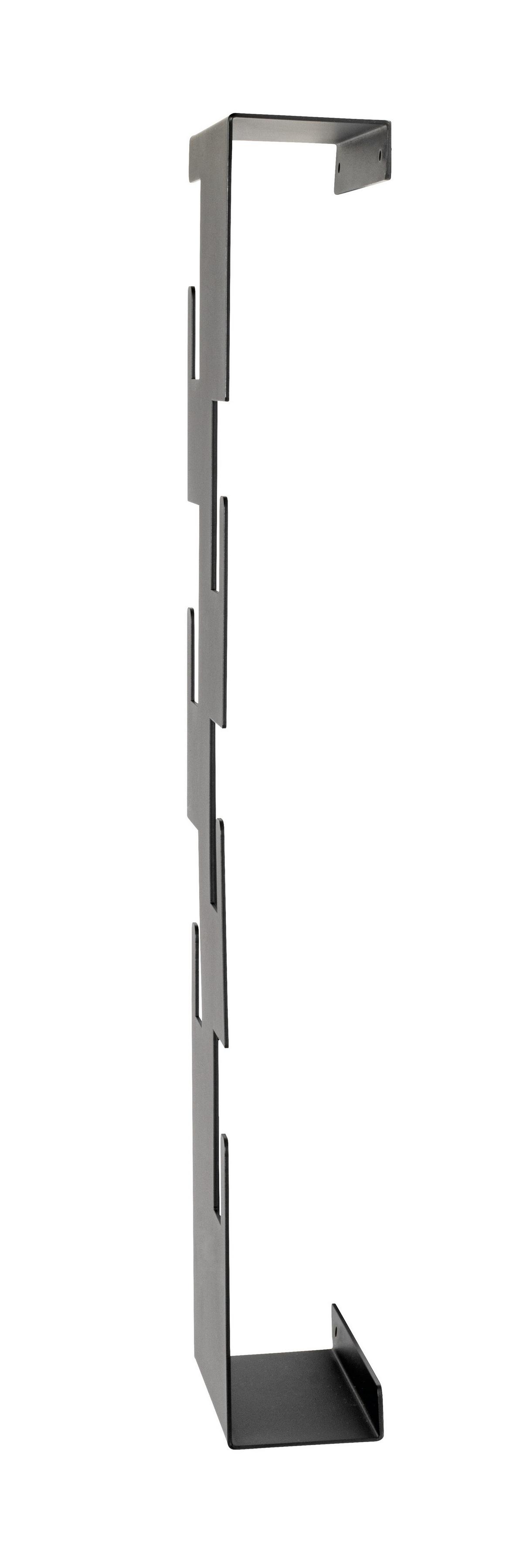 Nástěnná šatna LUNIS černá - černá, Moderní, kov (15/60/8cm) - Mömax