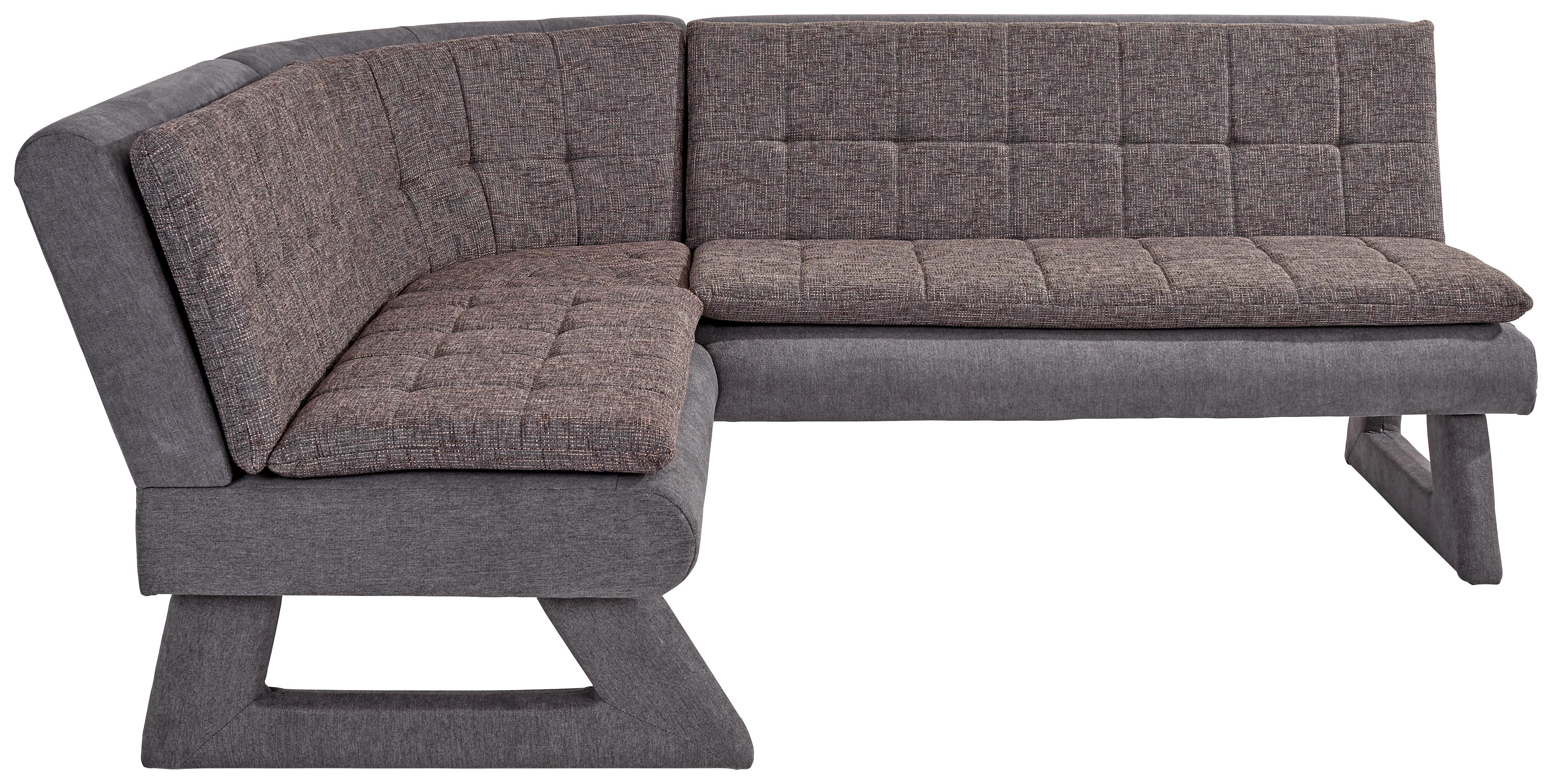 Eckbank Anders - Hellgrau/Schwarz, MODERN, Holz/Textil (170/220cm)