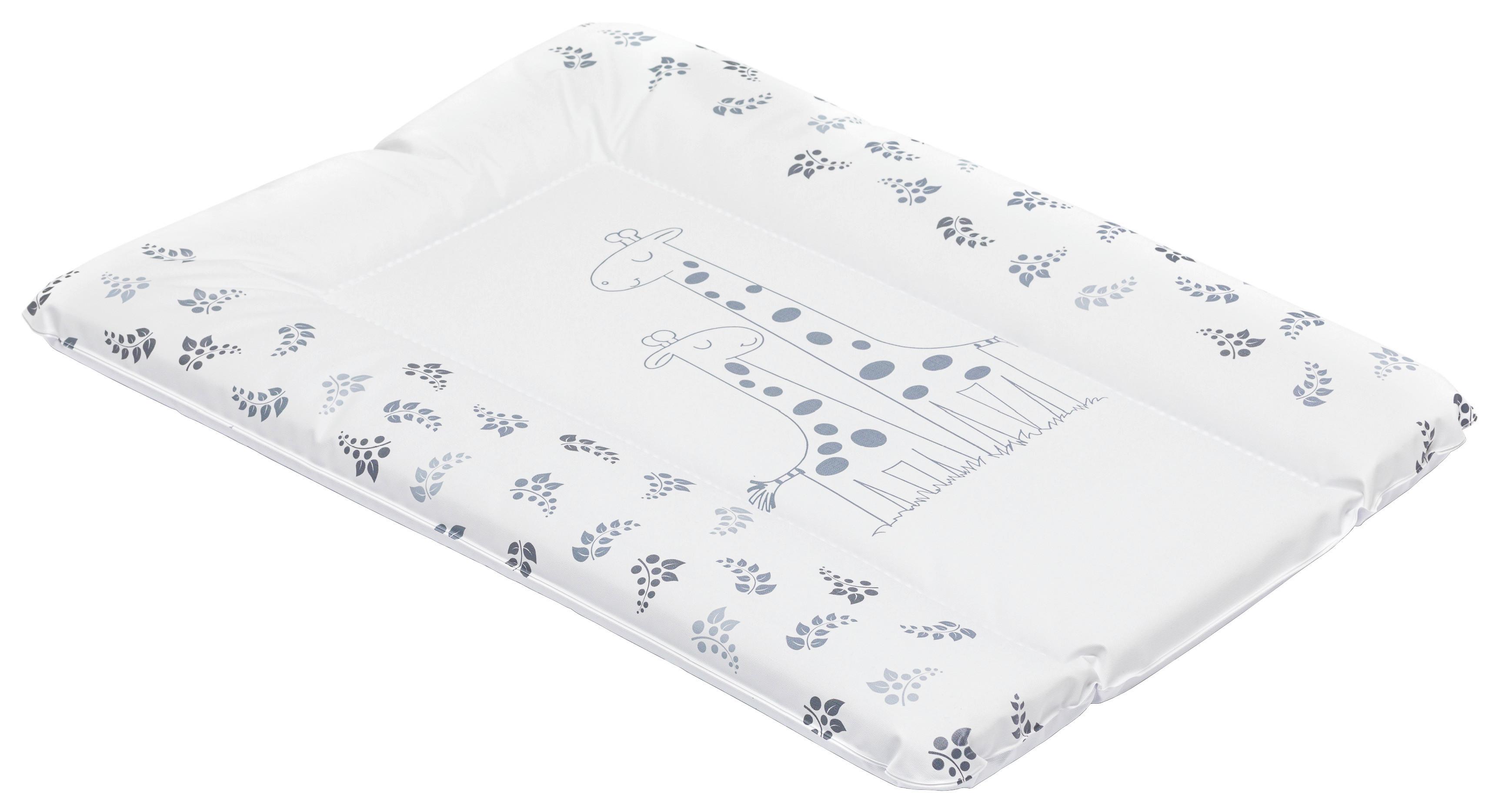 Wickelauflage Kunststoff Weiß Giraffen Motiv, Abwischbar - Weiß, LIFESTYLE, Kunststoff (70/53/4cm) - Fillikid