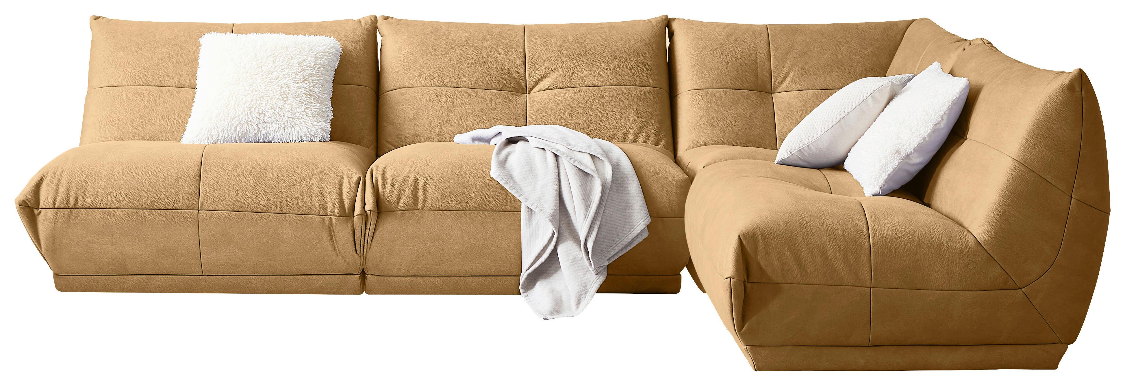 Ecksofa Giselle Hellbraun S: 315x210 cm - Hellbraun, Trend, Textil (315/210cm) - Livetastic