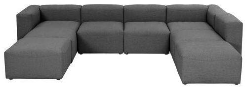 Wohnlandschaft Lena - Anthrazit, Design, Textil (235/350/250cm) - Max Winzer