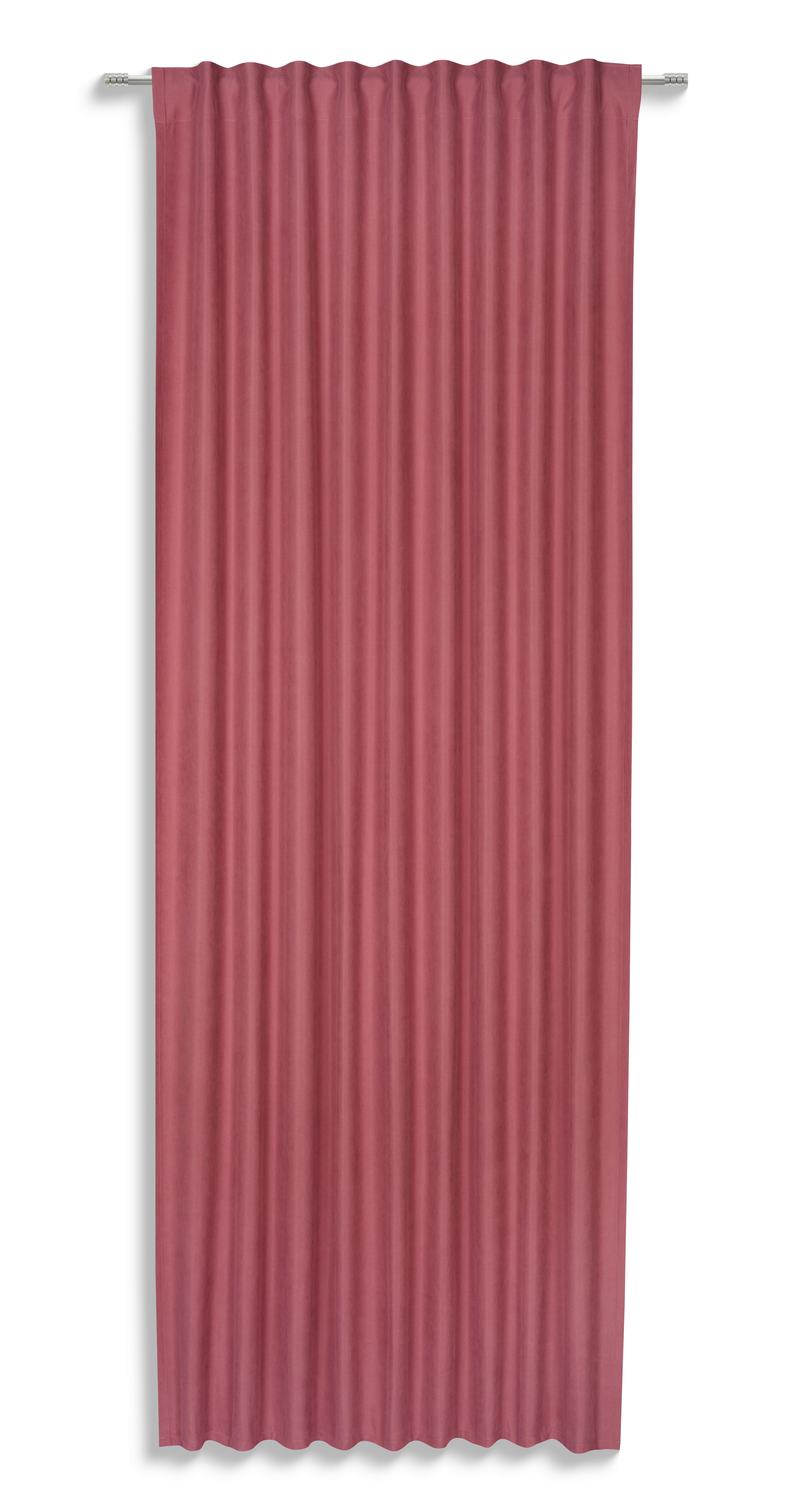 Fertigvorhang Verena - Rosa, MODERN, Textil (135/245cm) - Luca Bessoni