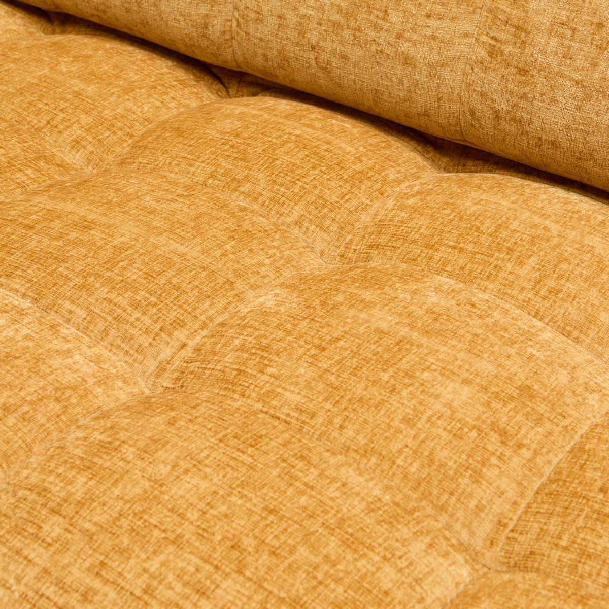 Rohová sedačka NEW YORK, pravá, bronzová tkanina NILE - černá/bronzová, Moderní, kov/kompozitní dřevo (261/87-104/288cm) - Premium Living