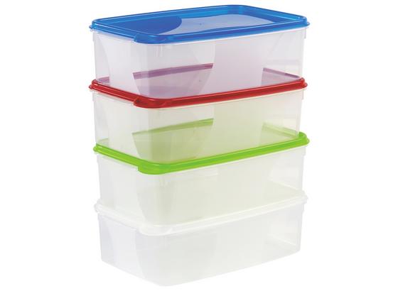 Frischhaltedose 2 Liter - Blau/Rot, KONVENTIONELL, Kunststoff (15/8/23cm) Frischhaltedose 2 Liter - Blau/Rot, KONVENTIONELL, Kunststoff (15/8/23cm)