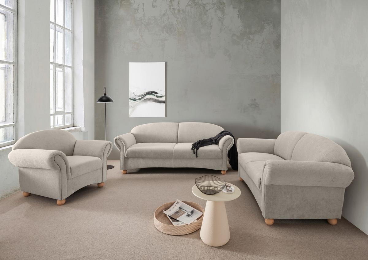 2-sitzer-sofa Torello Weiß B: 151cm - Wildeiche/Weiß, KONVENTIONELL, Textil (151/94/80cm) - Livetastic