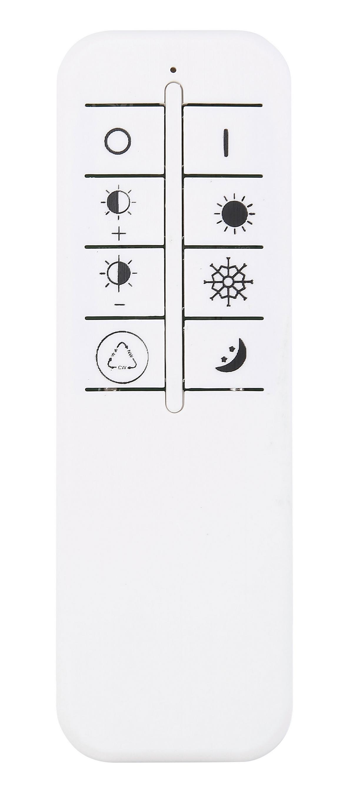 Led-deckenleuchte Claire Ø 42 Cm Mit Farbwechsler - Weiß, MODERN, Kunststoff/Metall (42/6,7cm) - Luca Bessoni