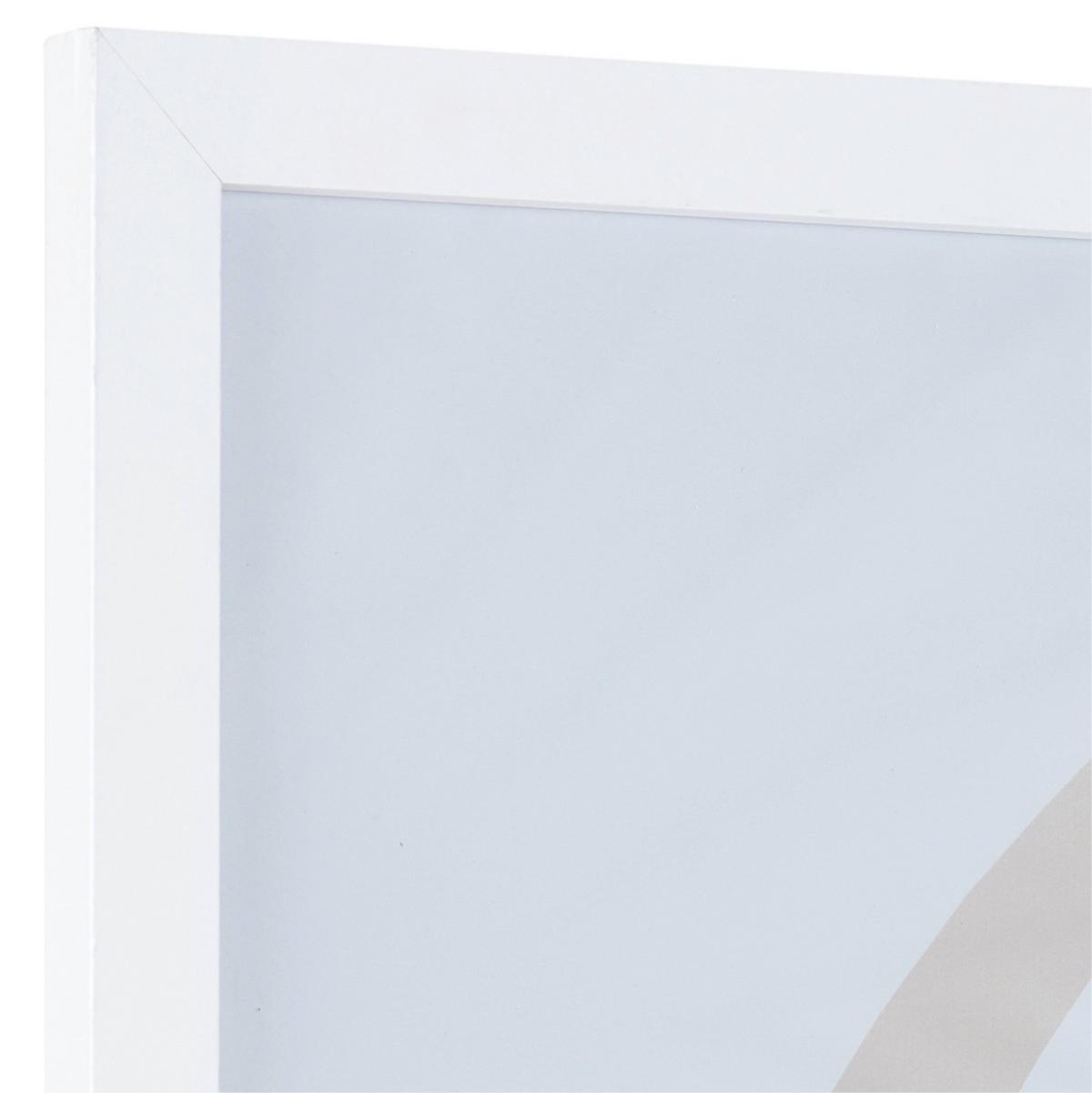 Bilderrahmen Caralina Holz- Dekor Weiß, BxH: 53,3x73,3 cm - Weiß, Basics, Glas/Holz (53,3/73,3/1,5cm) - Luca Bessoni