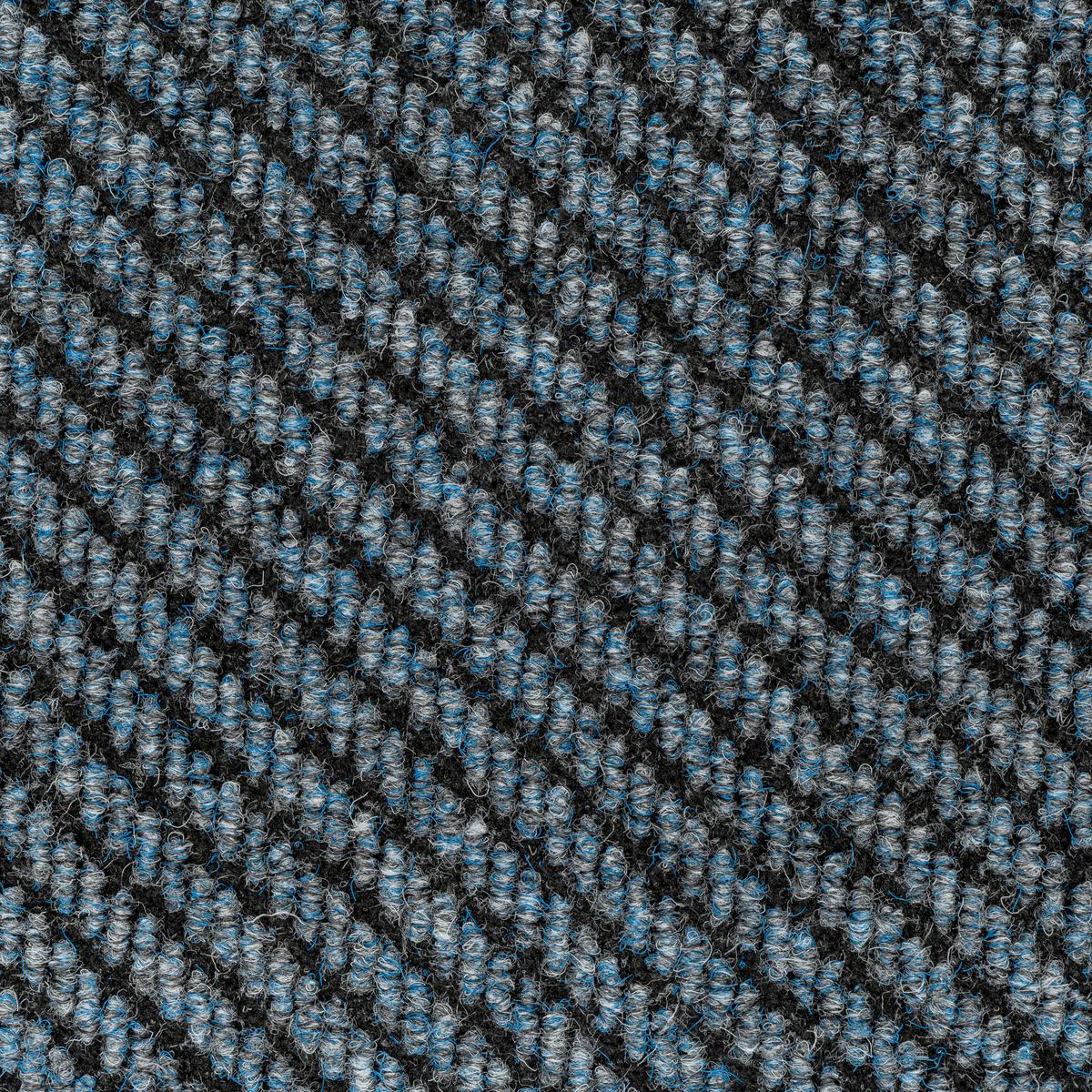 Teppichfliese Graublau Centaur 50x50 cm Florhöhe 4 mm - Graublau, Basics, Textil (50/50cm)