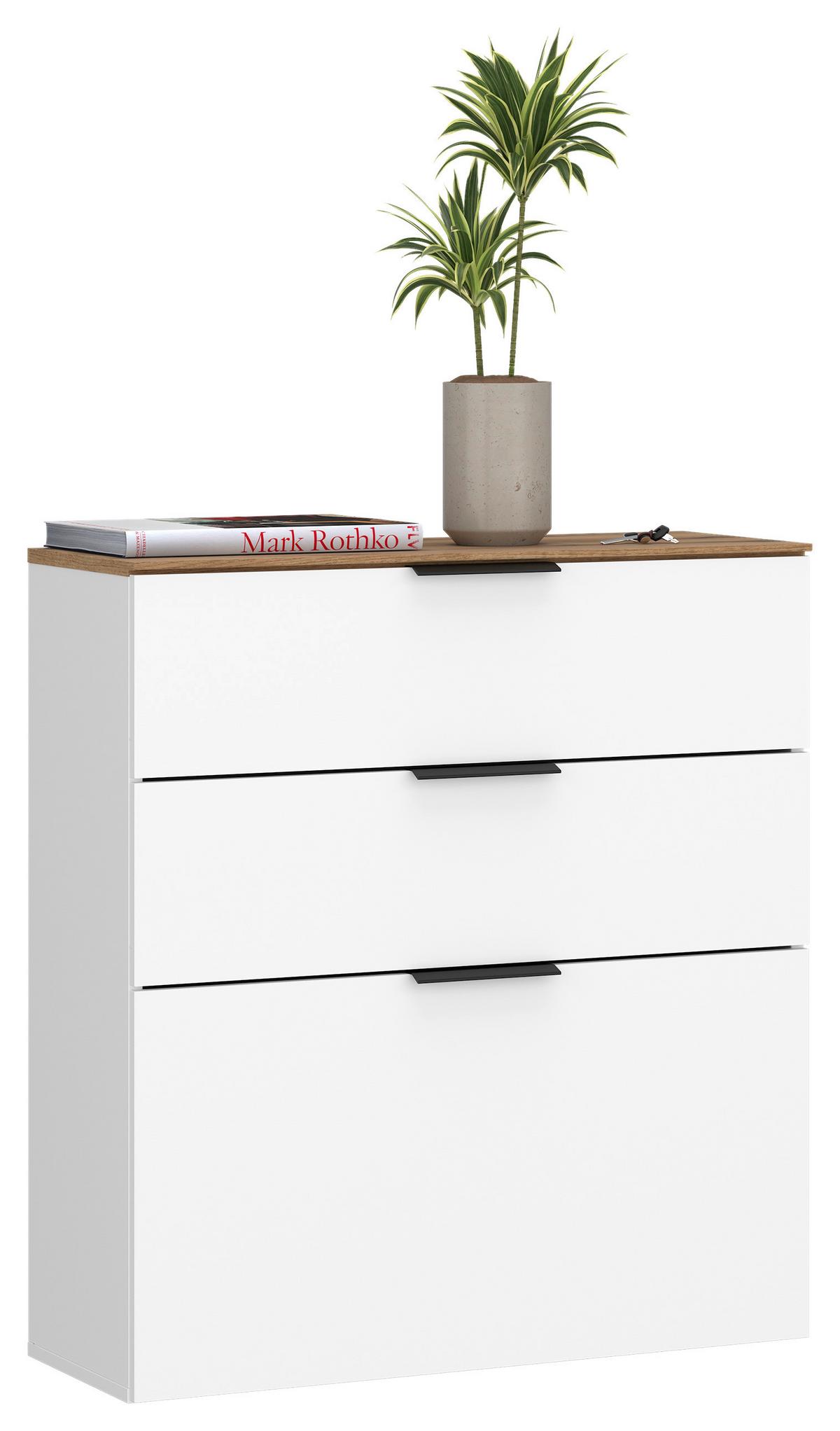 Garderobe Aladin Stehend & Hängend Montierbar - Eichefarben/Weiß, MODERN, Holzwerkstoff (164/199,9/35cm)