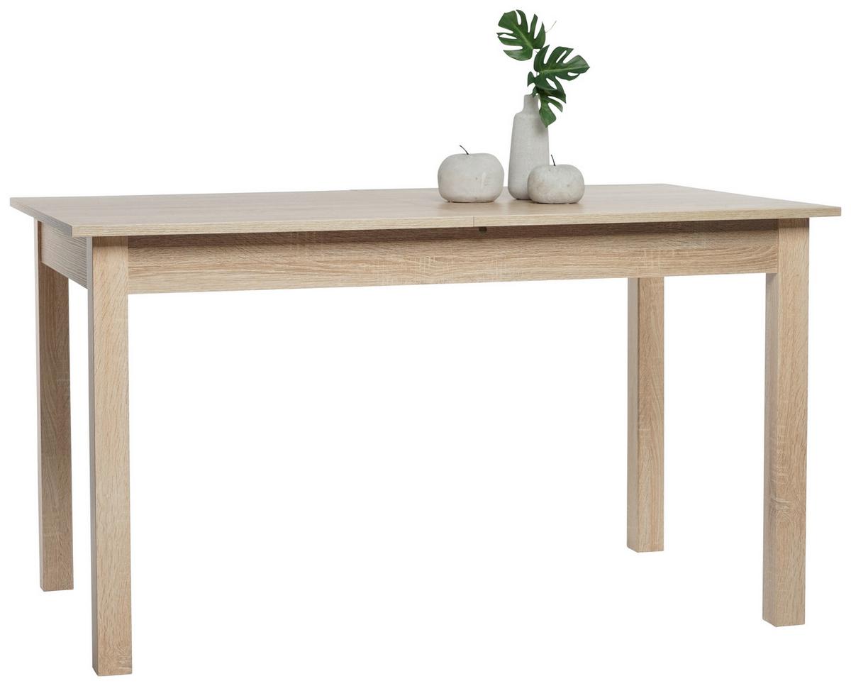 Esstisch ausziehbar Coburg 140-180x80 cm Eiche Dekor - Sonoma Eiche, Design, Holzwerkstoff (140/80/76,5cm) - MID.YOU