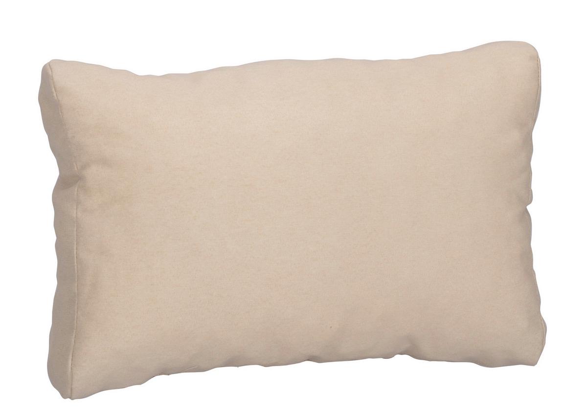 Loungekissen Rückenkissen 40x80 cm Beige - Beige, Basics, Textil (80/40/20cm) - Gardenson