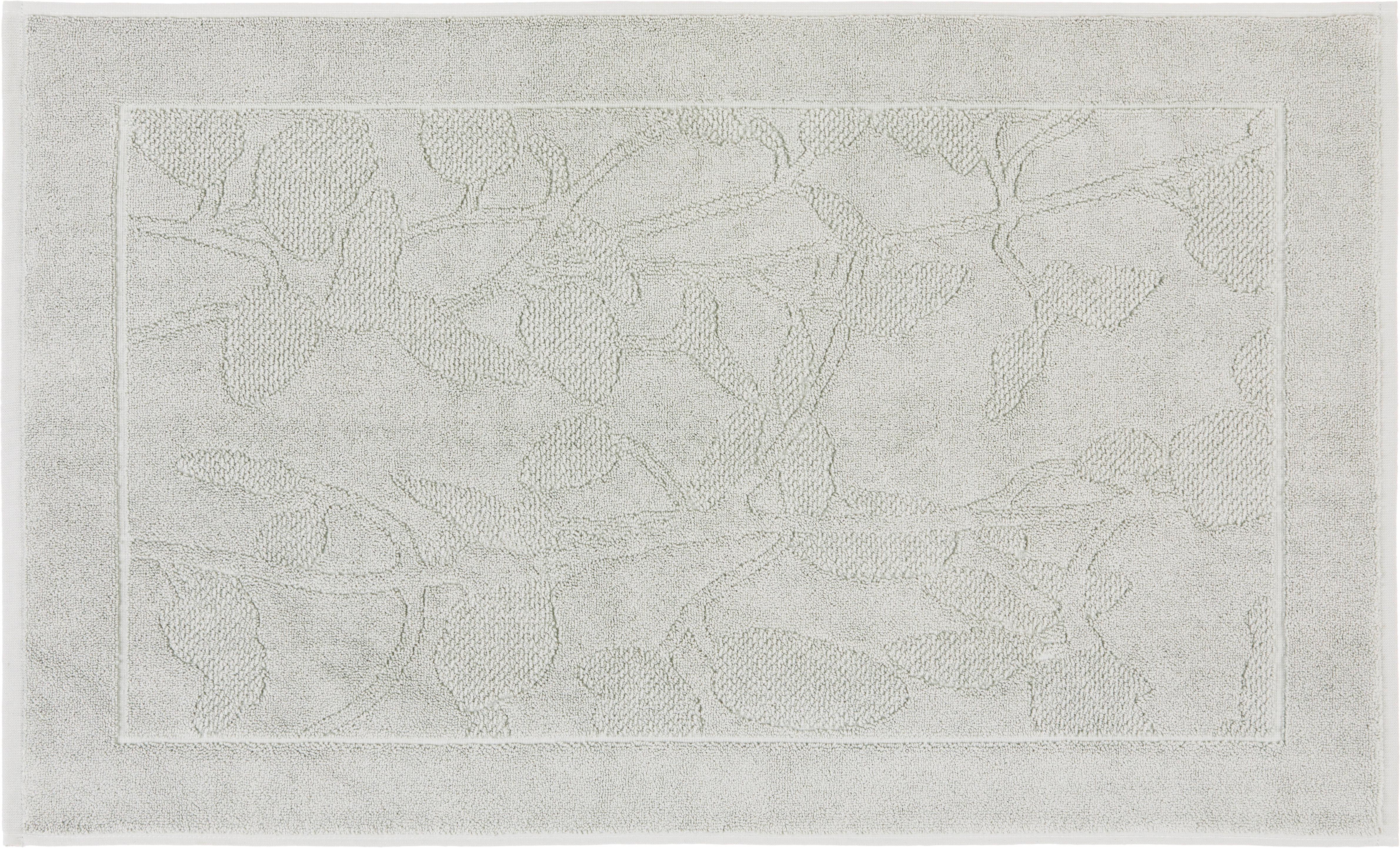 BADEMATTE LUCIA - Silberfarben, ROMANTIK / LANDHAUS, Textil (50/80cm) - James Wood