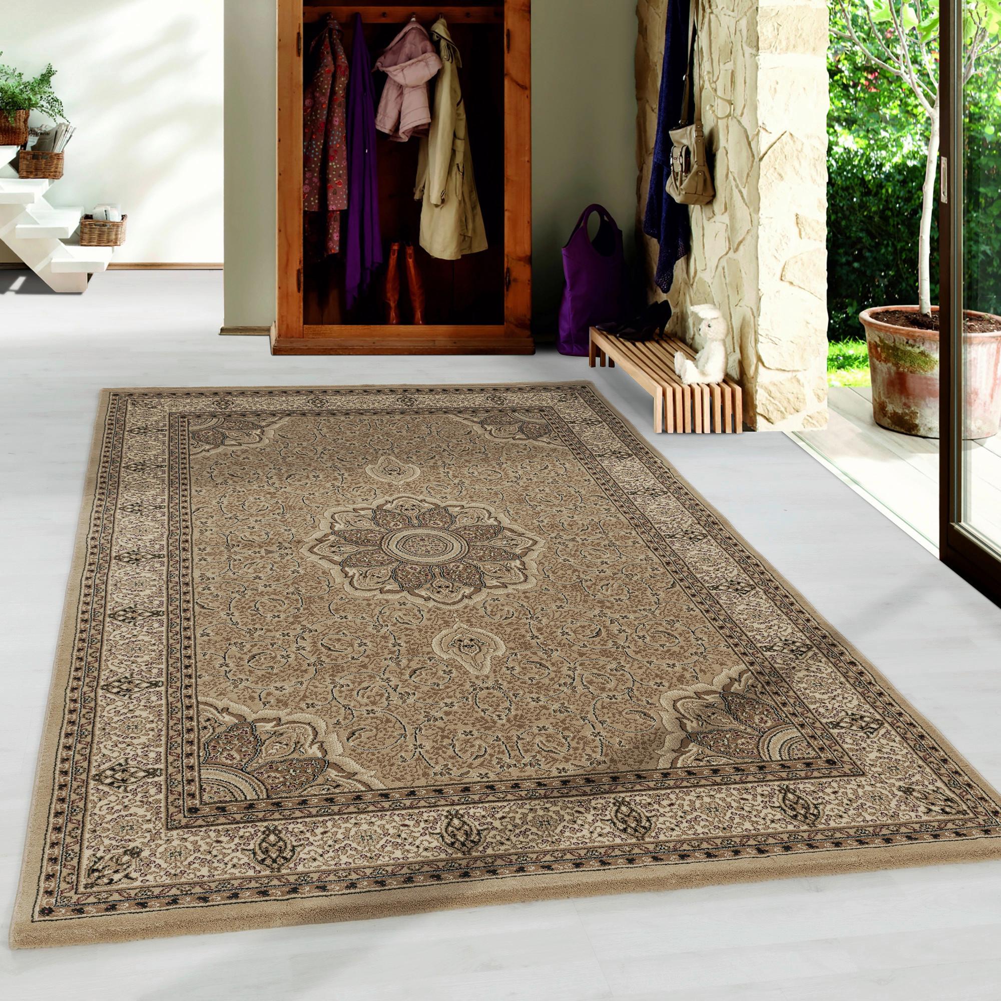 Orientalischer Webteppich Beige Kashmir 300x400 cm - Beige, LIFESTYLE, Textil (300/400cm)