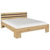 Doppelbett 180x200 cm Foster Grau/Eiche Dekor - Eiche Artisan/Grau, KONVENTIONELL, Holzwerkstoff (180/200cm)